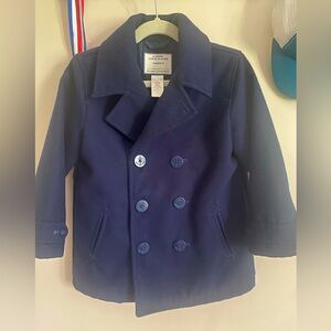 Little boys Janie and Jack pea coat 3/4T
